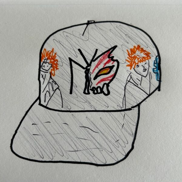 strawberry orange hair cap